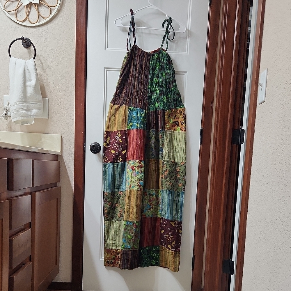 Patchwork Multicolor Jumpsuit NWT - image 7